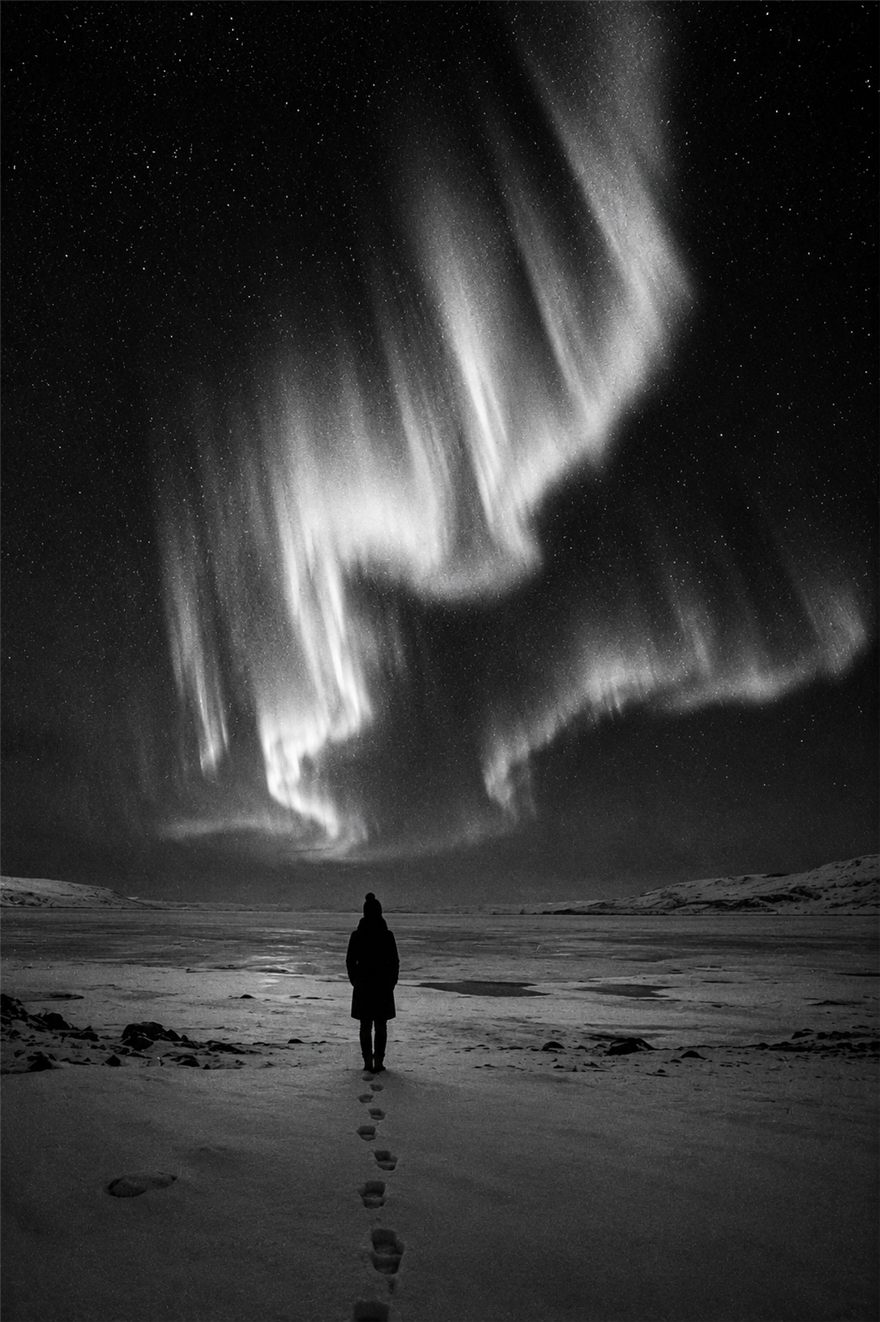 Oulu and its northern lights